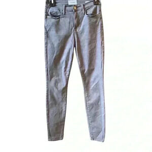 FRAME Le High Skinny Gray Smoke Skinny Pants